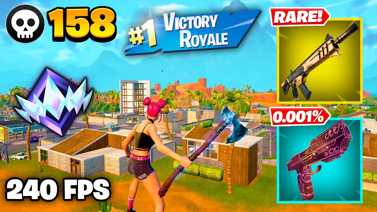 158 Elimination "RANKED RELOAD" Gameplay Wins (Fortnite Chapter 7 Keyboard & Mouse)
