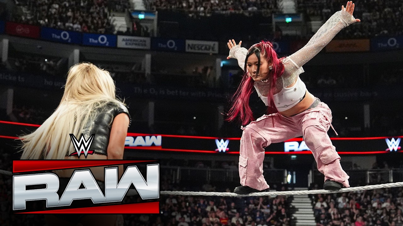IYO SKY dropkicks Liv Morgan from the ring ahead of Queen of the Ring Final: Raw highlights