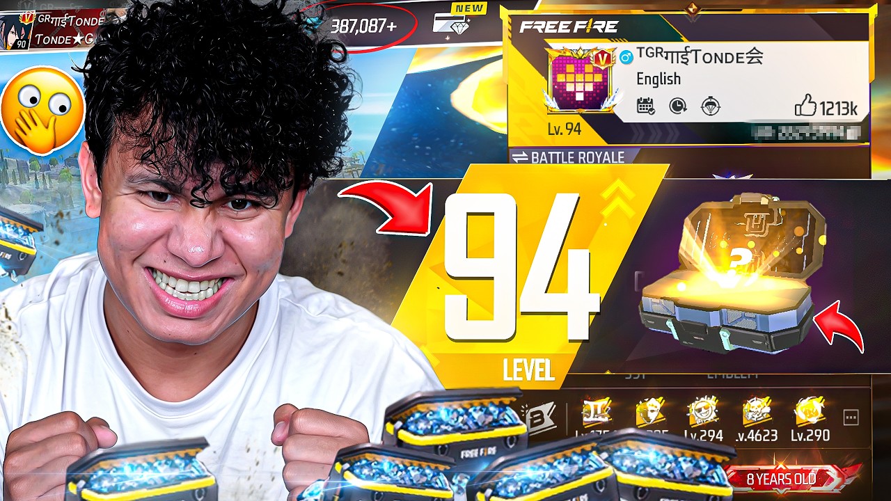 Tonde Gamer Lvl upto 94 in Free Fire π± Last Factory Football Update Gameplay