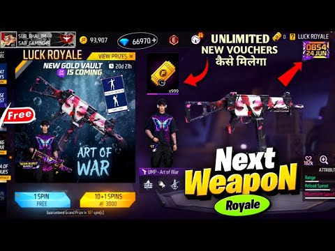 Next Weapon Royale Gun Skin π€― New Bundle Gold Vault Royale | OB54 Gold Vault Royale Free Fire 2026
