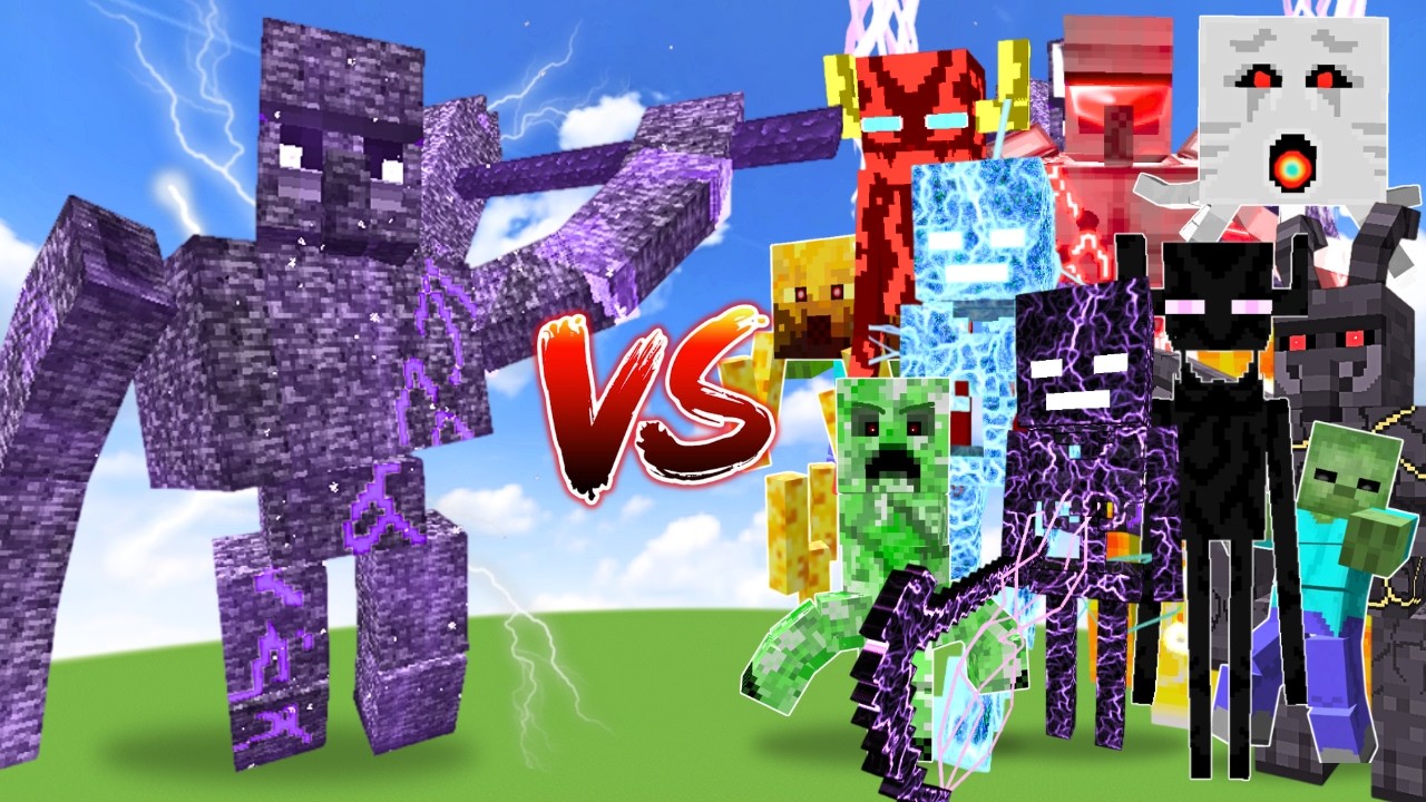 ULTIMATE BEDROCK GOLEM TITAN vs ALL TITAN BOSSES | Minecraft Battle