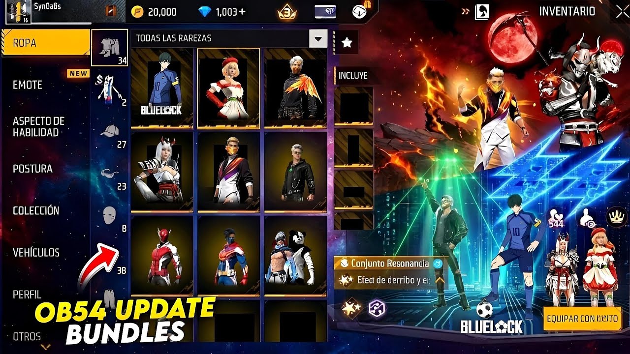 OB54 Update Bundles Review🔥🤯l OB54 New Blood Moon Bundle l Free Fire New Event l Ff New Event
