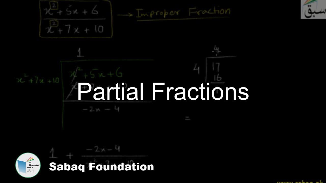 Partial Fractions