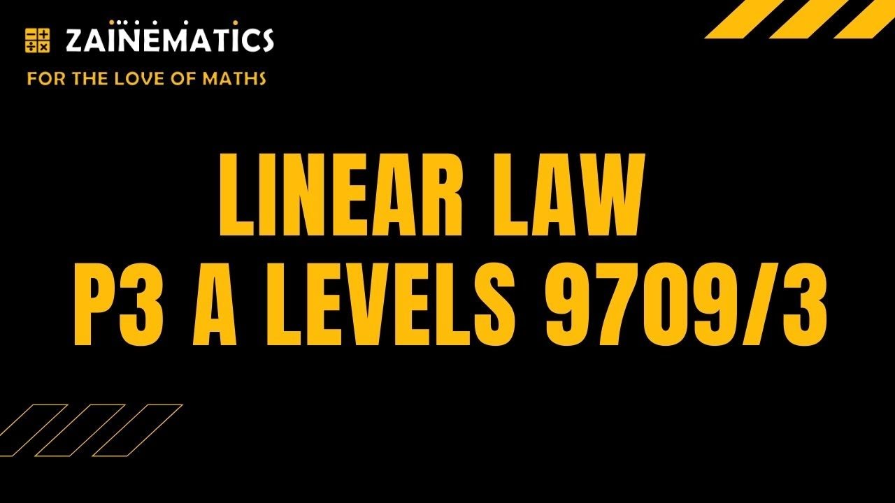 A LEVEL P3 LINEAR LAW, MODULUS FUCNTION & INEQUALITIES, GRAPHS