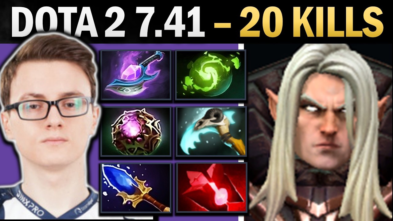 Invoker Dota 2 7.41 with Bloodstone and 20 Kills - Dota Gameplay