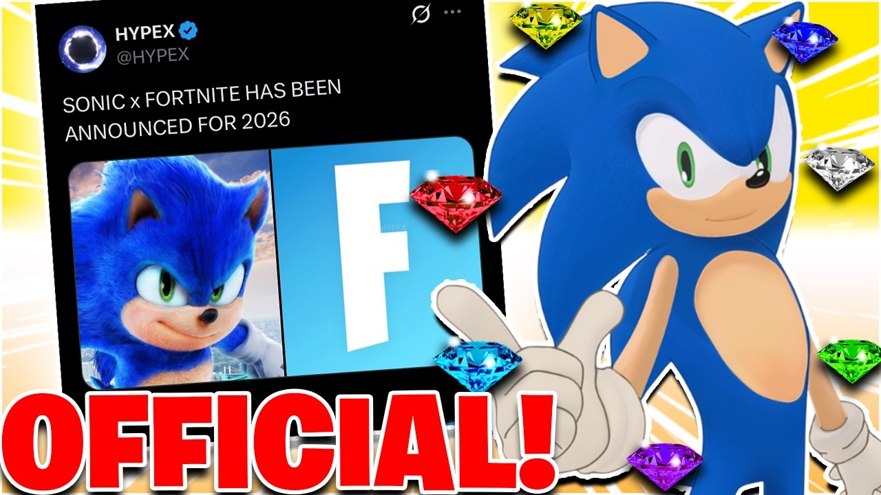 SONIC IS FINALLY COMING TO FORTNITE! (OFFICIAL ANNOUNCEMENT)