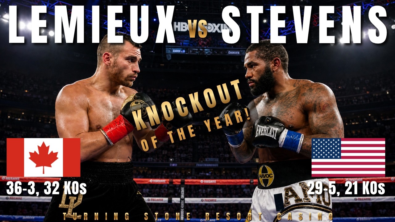 DAVID LEMIEUX (CANADA) vs CURTIS STEVENS (USA) Fight | SAVAGE KNOCKOUT!