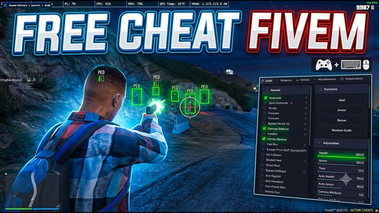 BEST FIVEM CHEATS FOR *FREE* (in 2026) 📢