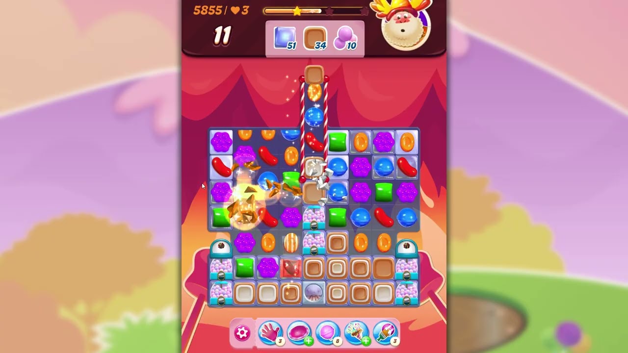 Candy Crush Saga Level 5855 New Version