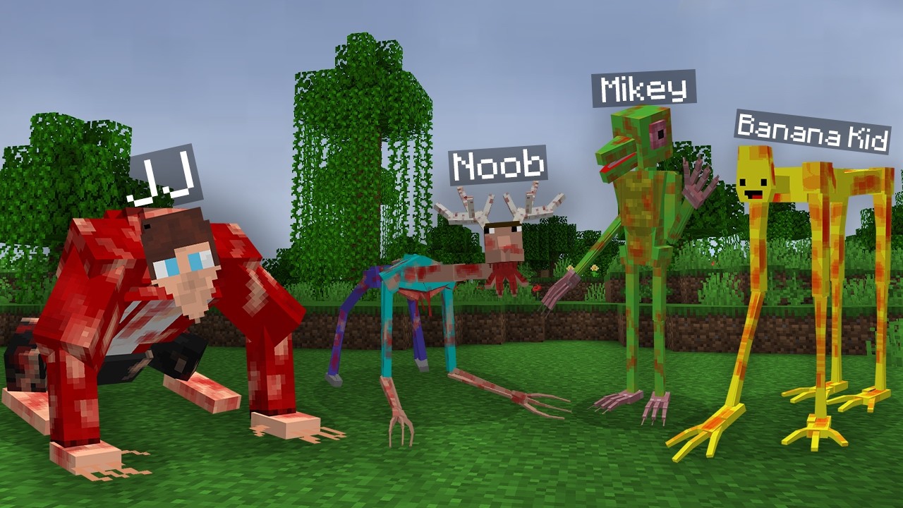 JJ and Mikey: Everyone Can Transform Into SCARY ANIMALS in Minecraft !? Maizen