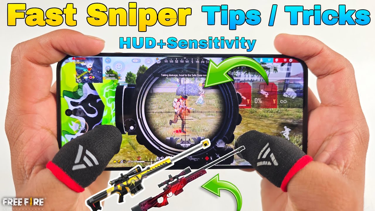 Best fast Double Sniper Tips And Tricks Full Handcam Tutorial Free Fire
