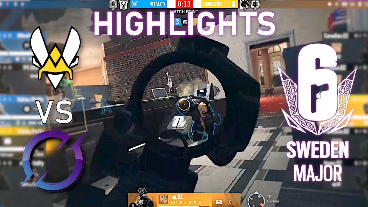 SWEDEN MAJOR! Vitality vs DarkZero - HIGHLIGHTS - Day 1 - Sweden Major 2021 - R6 Esport background