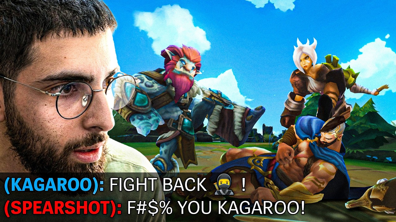 SPEARSHOT GETTING GAPPED IN LANE BY KAGARUSKI TRUNDLE (he got perma ganked )