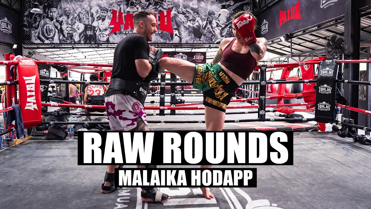Raw Rounds: Malaika Hodapp - Muay Thai Pad Work | Siam Boxing