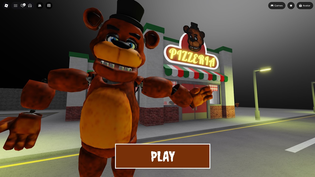 FREDDY'S PIZZERIA RUN! Obby roblox Gameplay Walkthrough No Death 4K