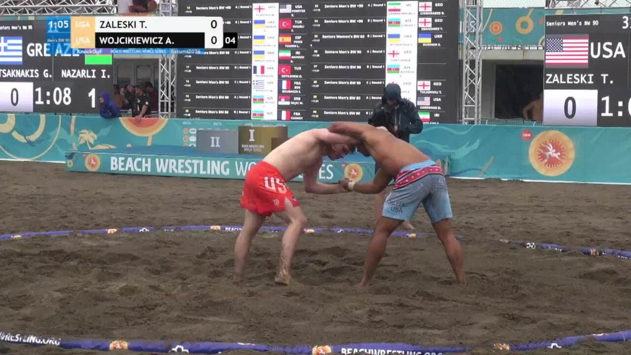 Terrence Mosley ZALESKI (USA) vs. Abraham Joseph WOJCIKIEWICZ (USA) • KnockOut • Men's BW 90Kg