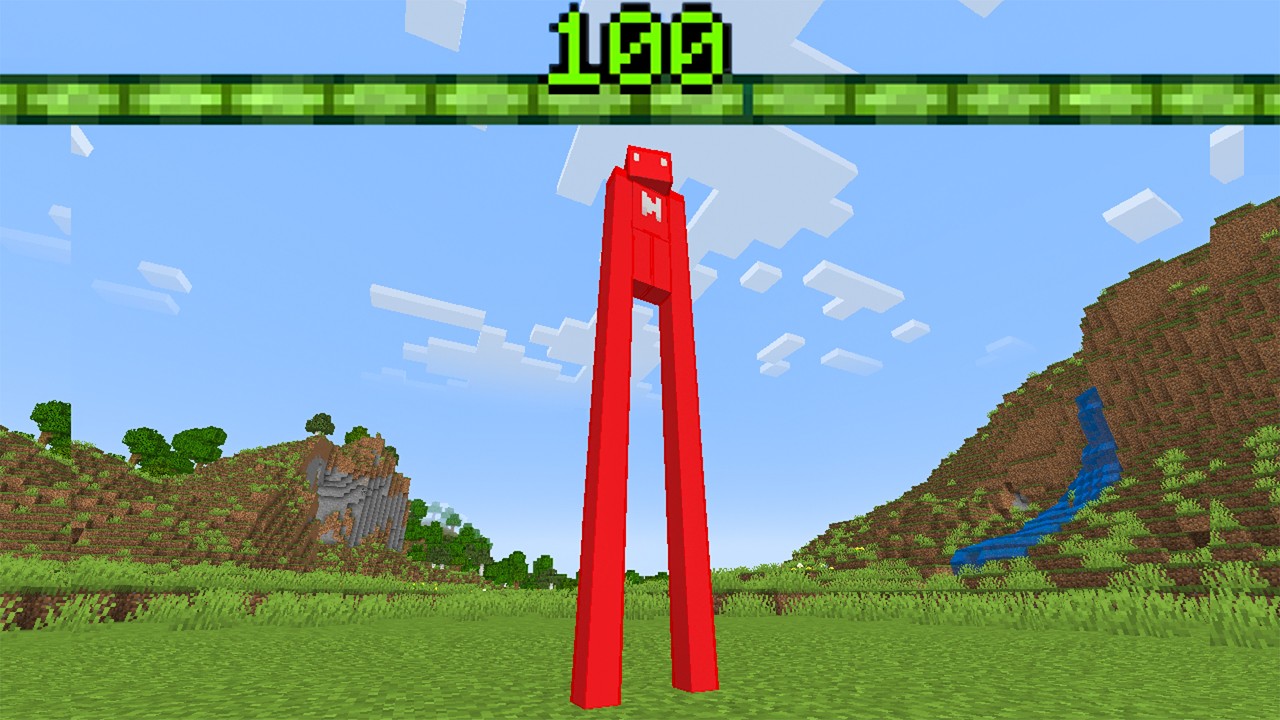 Minecraft, But Your XP = Your Arm Size