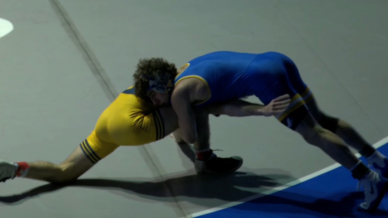 149lbs Kade Brown (Pitt) vs TJ Langley (West Virginia) background