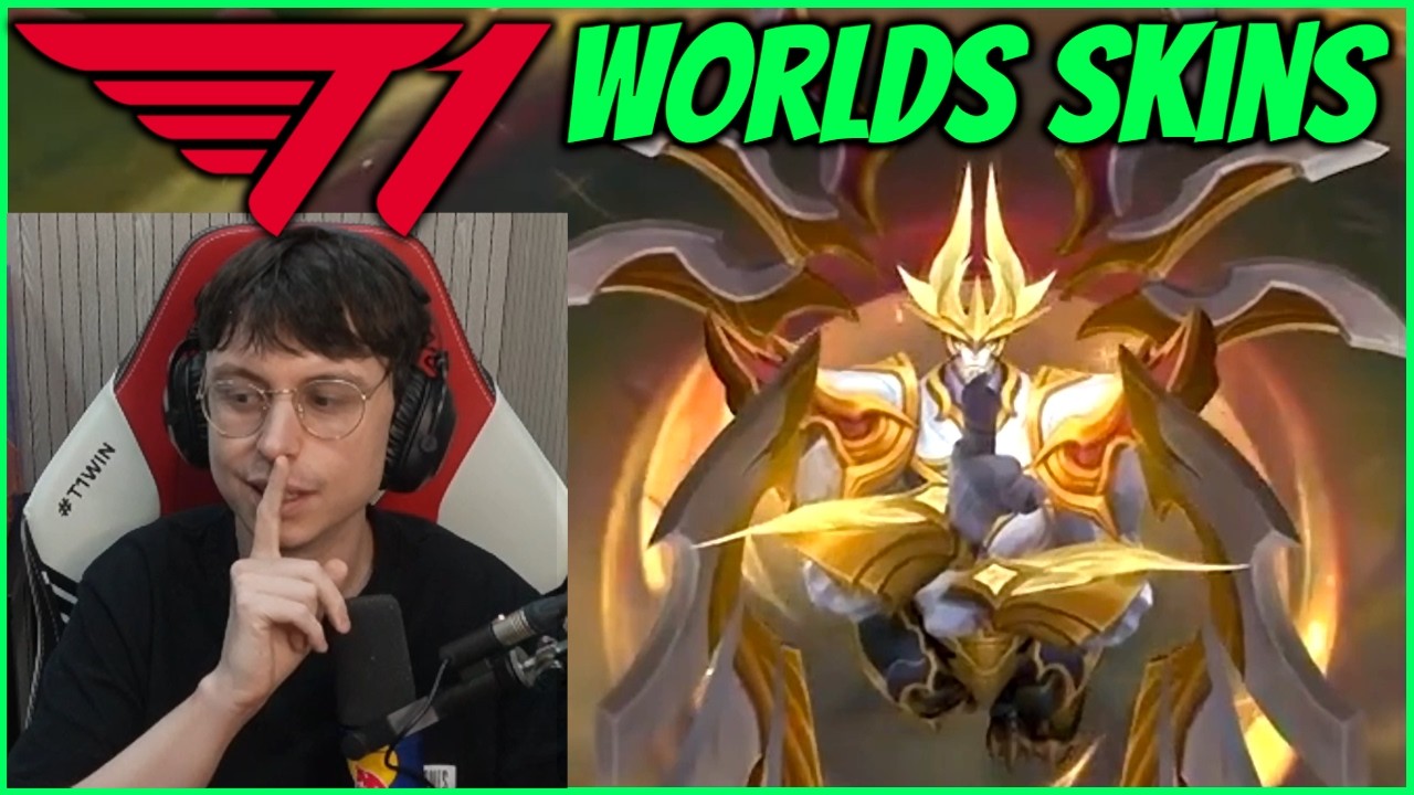 BEST SKINS EVER? Caedrel Reacts To T1's 2025 Worlds Skins