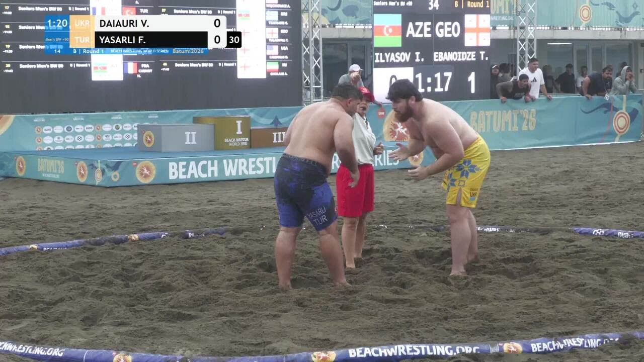 Vazha DAIAURI (UKR) vs. Fatih YASARLI (TUR) • B | Round 1 • Men's BW +90Kg