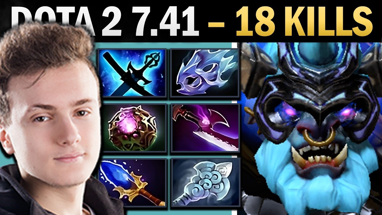 Spirit Breaker Dota 2 7.41 with 18 Kills and Silveredge - Dota Gameplay