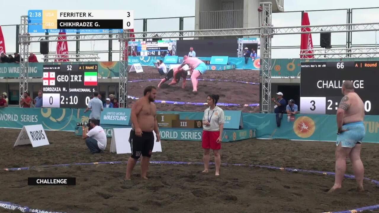 Kyle Robert FERRITER (USA) vs. Giorgi CHIKHRADZE (GEO) • A | Round 2 • Men's BW +90Kg