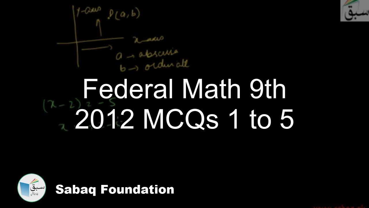 Federal Board Past Exam Papers Solved