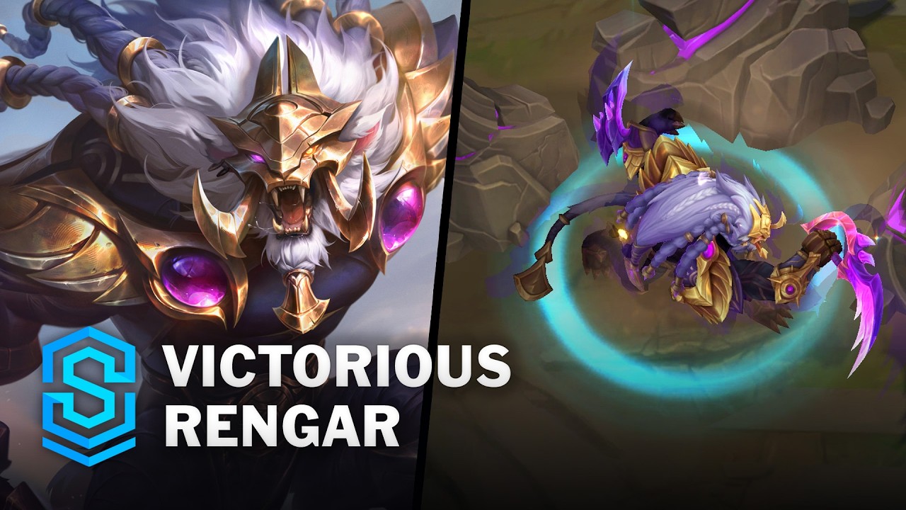 Victorious Rengar Skin Spotlight - Pre-Release - PBE Preview - League of Legends