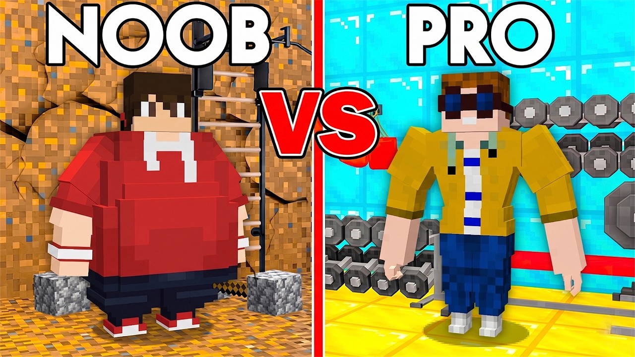 NOOB MUSKELN vs. PRO MUSKELN in Minecraft!