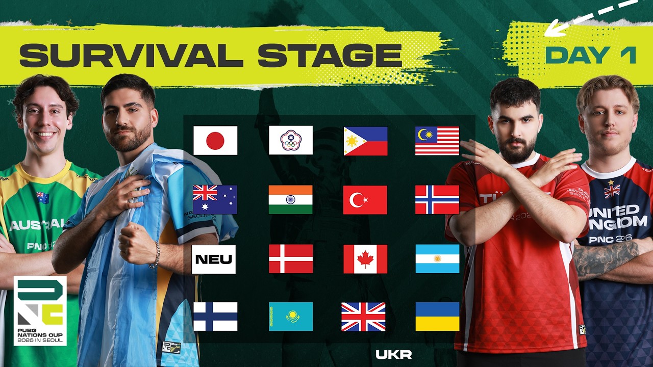 PUBG Nations Cup - Survival Stage - Day 1
