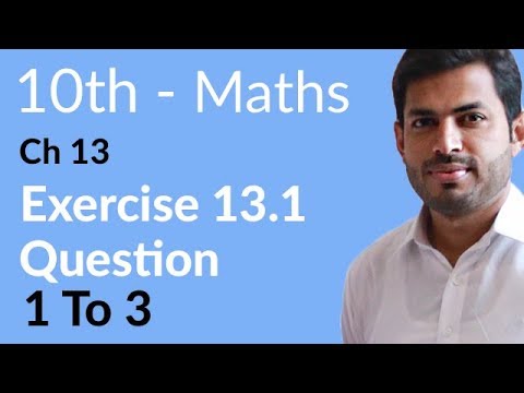 10th Class Math Chapter 13 - Class 10 Maths Chapter 13 - Math Class 10th Chapter 13