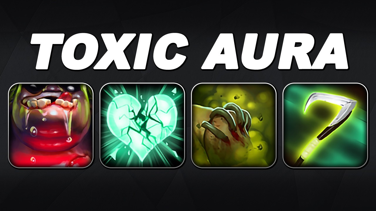 TOXIC AURA Rot + Heartstopper Aura + Reaper's Scythe | Dota 2 Ability Draft