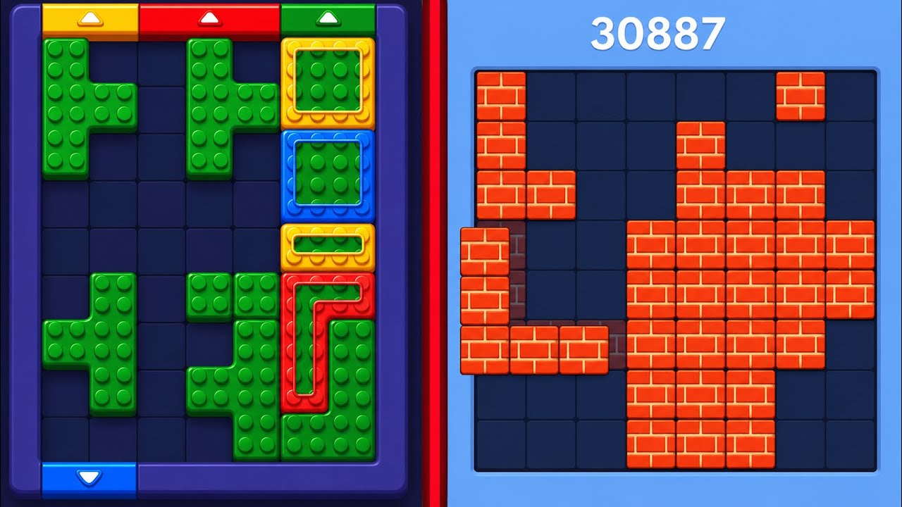 Block Out Puzzle ЁЯЪлЁЯзй VS Block Blast Puzzle ЁЯзйтЬи Satisfying Mobile Gameplay ЁЯУ▒ЁЯФе