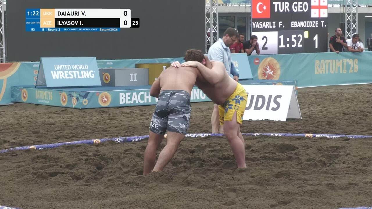 Vazha DAIAURI (UKR) vs. Islam ILYASOV (AZE) • B | Round 2 • Men's BW +90Kg