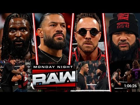 WWE raw 16 june 2026. Roman reigns and Jacob fattu destroys the comedian, Oba wins king of the ring