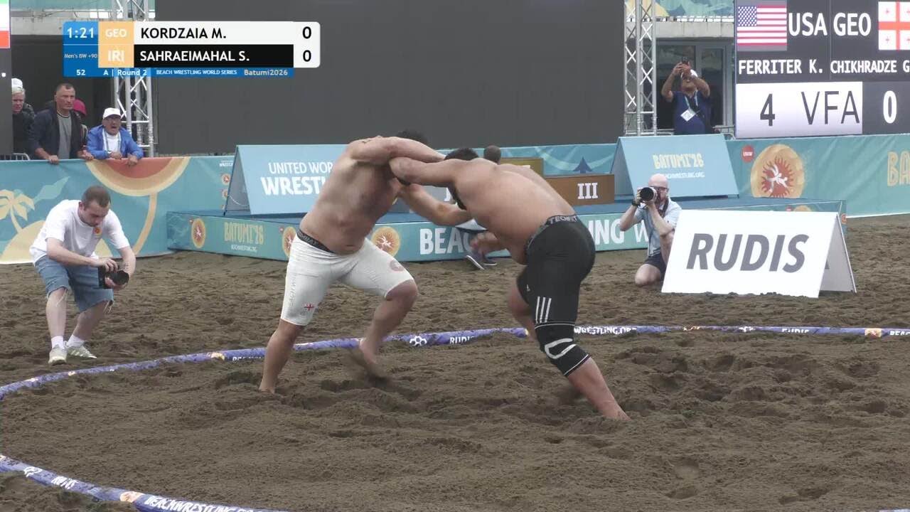 Mamuka KORDZAIA (GEO) vs. Seyedamirreza Seyedahmad SAHRAEIMAHALI (IRI) • A | Round 2 • Men's BW +90K