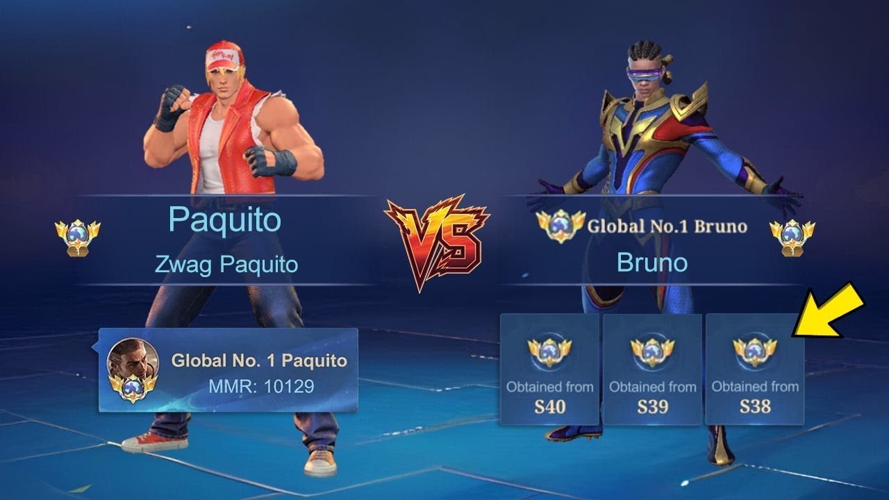 GLOBAL 1 PAQUITO VS GLOBAL 1 BRUNO!! (INTENSE MATCH) - MLBB