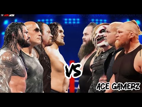 Roman Reigns Great Khali and The Undertaker vs Kane Brock Lesener and Bronstromen @WWE