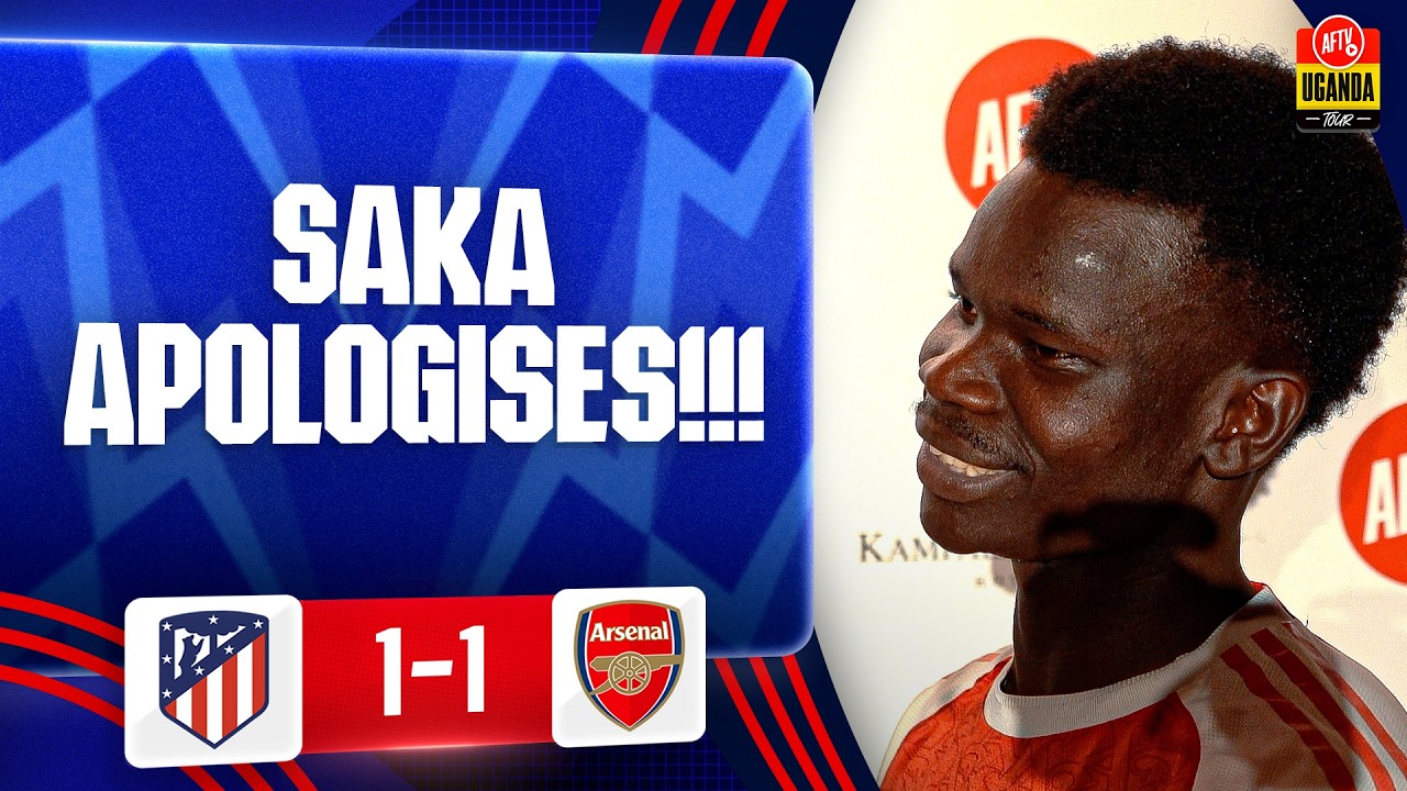 Bukayo Saka Apologises!!! | Atlético Madrid 1-1 Arsenal