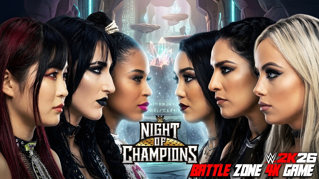 Night of Champions! Iyo Sky, Rhea Ripley & Bianca Belair vs Liv Morgan's Dangerous Alliance