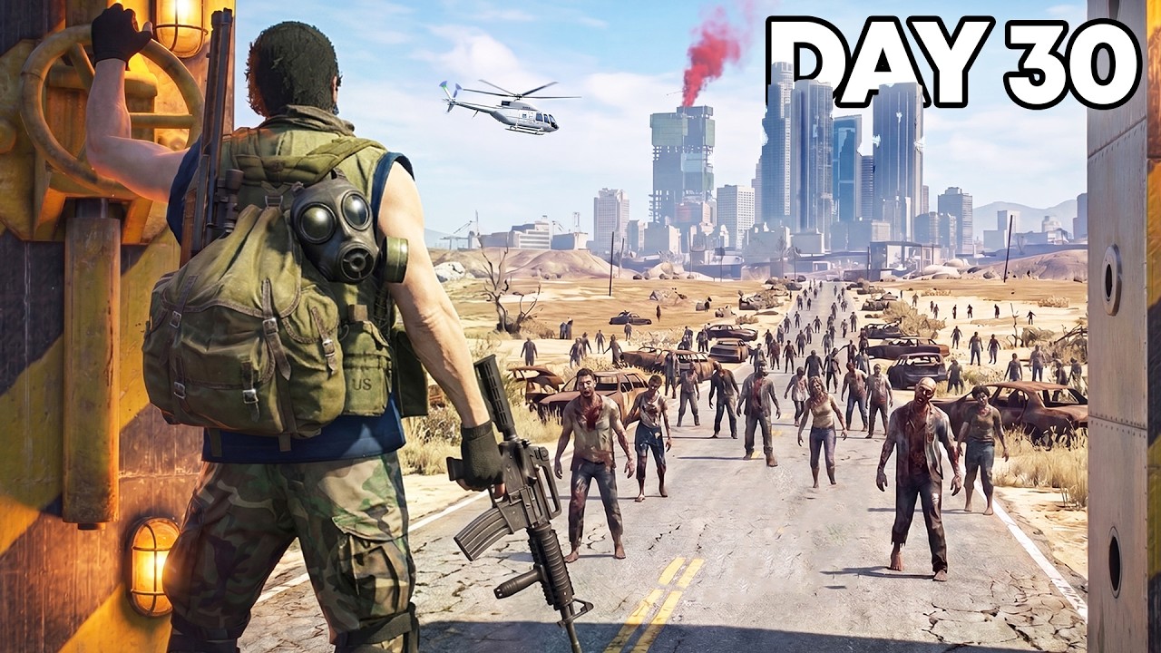 I Spent 30 Days Surviving a Zombie Apocalypse in GTA 5 RP (MOVIE)