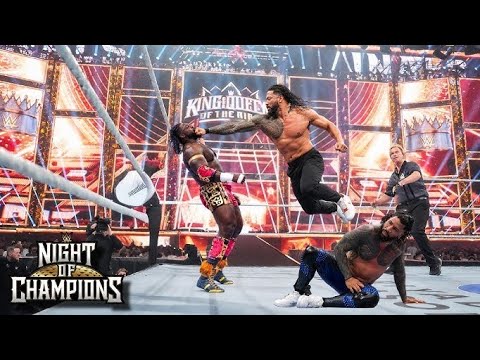 Roman Reigns helps jey Uso to defeat Oba Femi WWE night of championship 2026 Highlights