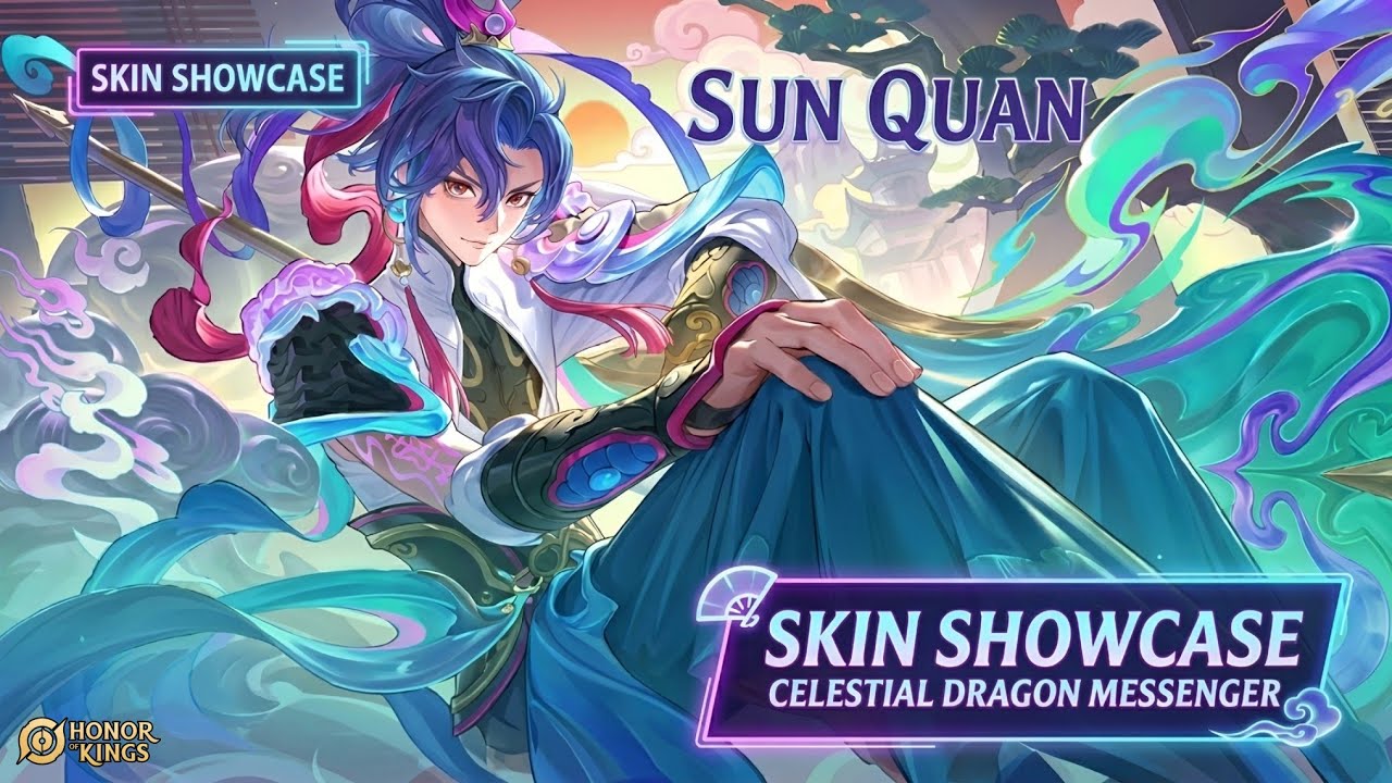 Sun Quan - Immortal Fan Envoy | New Epic Skin | Honor of Kings CN