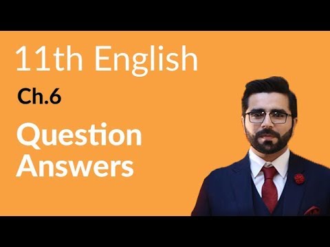11th Class English Chapter 6