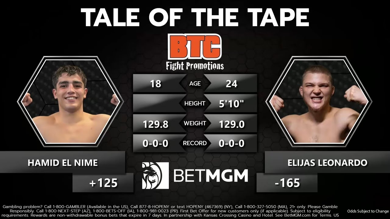 Elijas Leonardo vs. Hamid El Nime - BTC 37