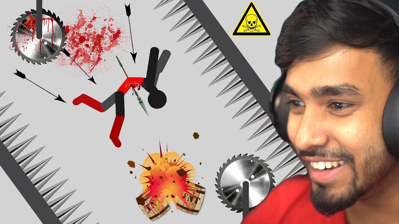 STICKMAN FALLING IS SUPER FUN background