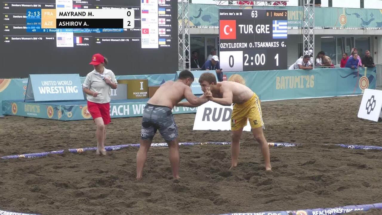 Mathis Damien Leon MAYRAND (FRA) vs. Ashraf ASHIROV (AZE) • B | Round 2 • Men's BW 90Kg