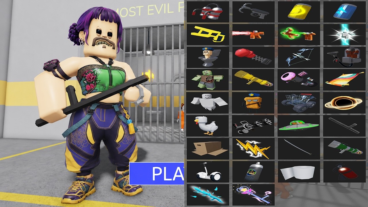 All Items Unlocked BARRY'S PRISON RUN OBBY HARD MODE - Roblox New Update All Morphs Full Gameplay