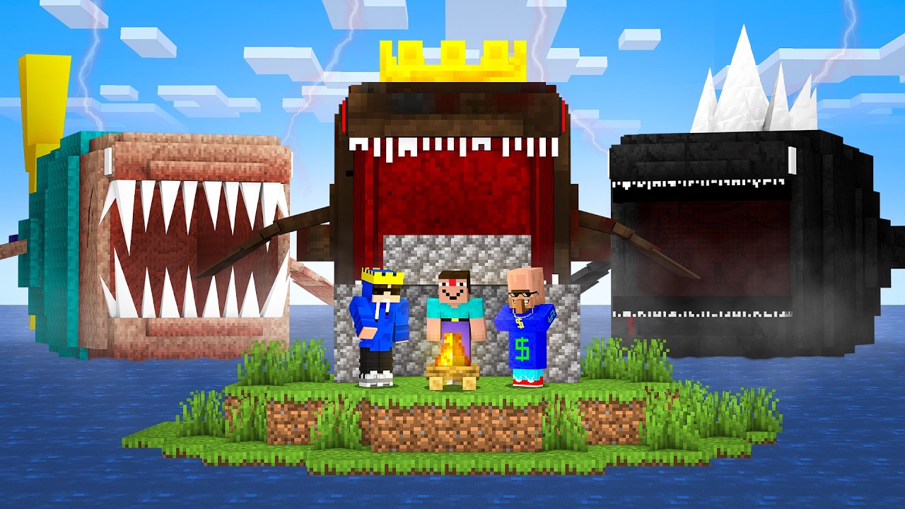 We Surviving From Scary Entities Bloop In Minecraft!