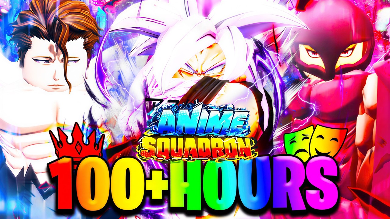 I Spent 100+ HOURS Going NOOB To PRO In Anime Squadron Roblox!
